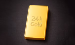 24 Carat Golden Biscuit Mockup